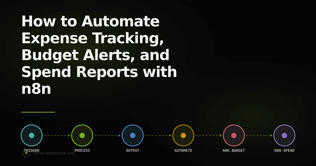 How to Automate Expense Tracking, Budget Alerts, and Spend Reports with n8n