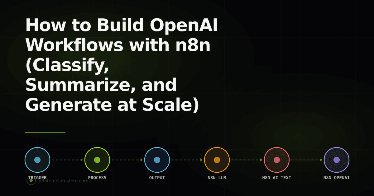 How to Build OpenAI Workflows with n8n (Classify, Summarize, and Generate at Scale)