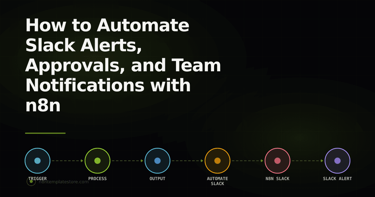 How to Automate Slack Alerts, Approvals, and Team Notifications with n8n