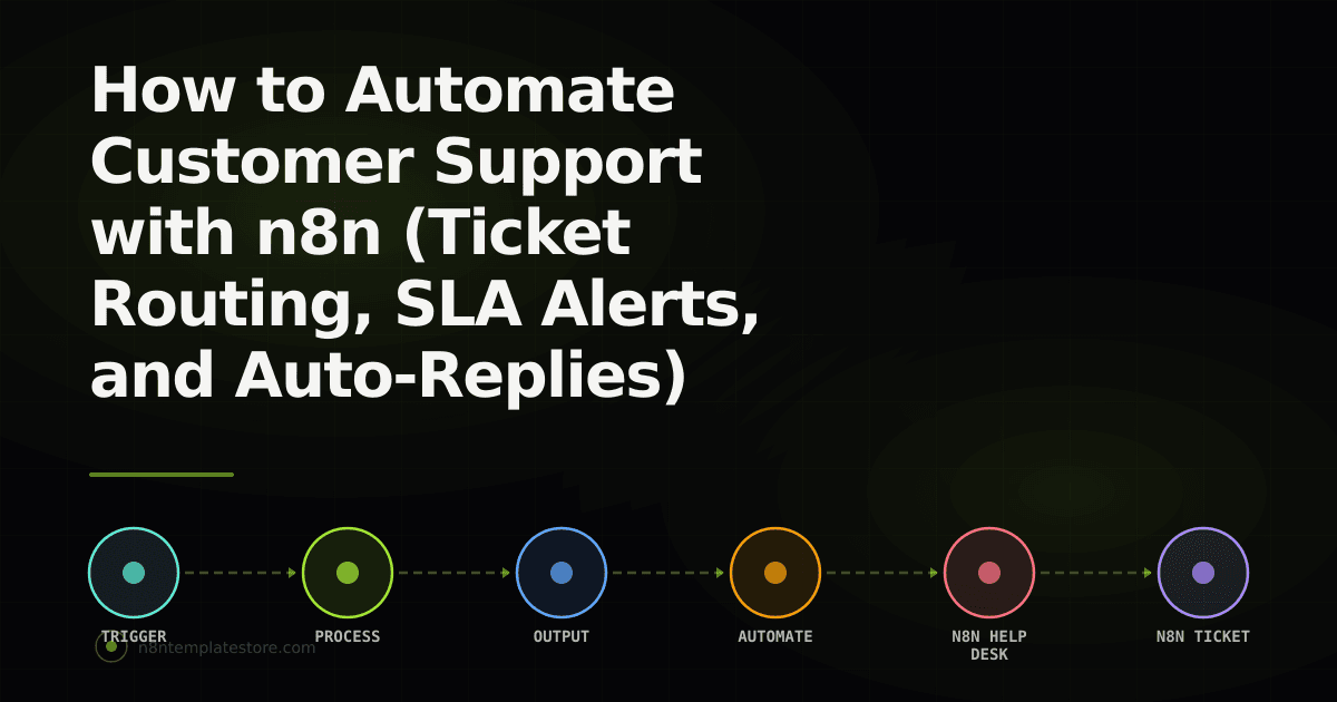 How to Automate Customer Support with n8n (Ticket Routing, SLA Alerts, and Auto-Replies)