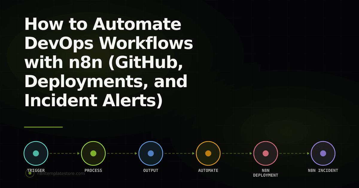 How to Automate DevOps Workflows with n8n (GitHub, Deployments, and Incident Alerts)