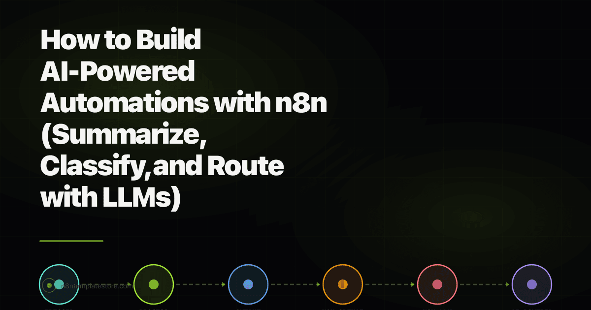 How to Build AI-Powered Automations with n8n (Summarize, Classify, and Route with LLMs)