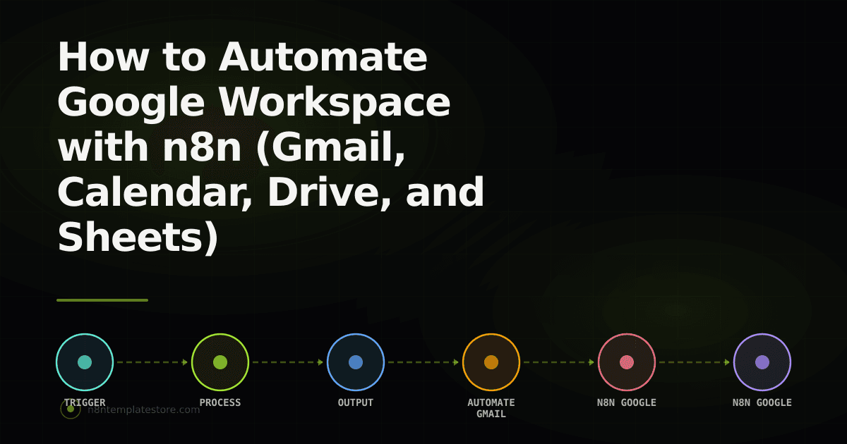 How to Automate Google Workspace with n8n (Gmail, Calendar, Drive, and Sheets)