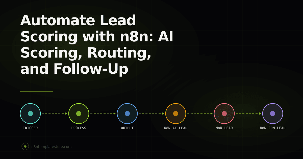 Automate Lead Scoring with n8n: AI Scoring, Routing, and Follow-Up