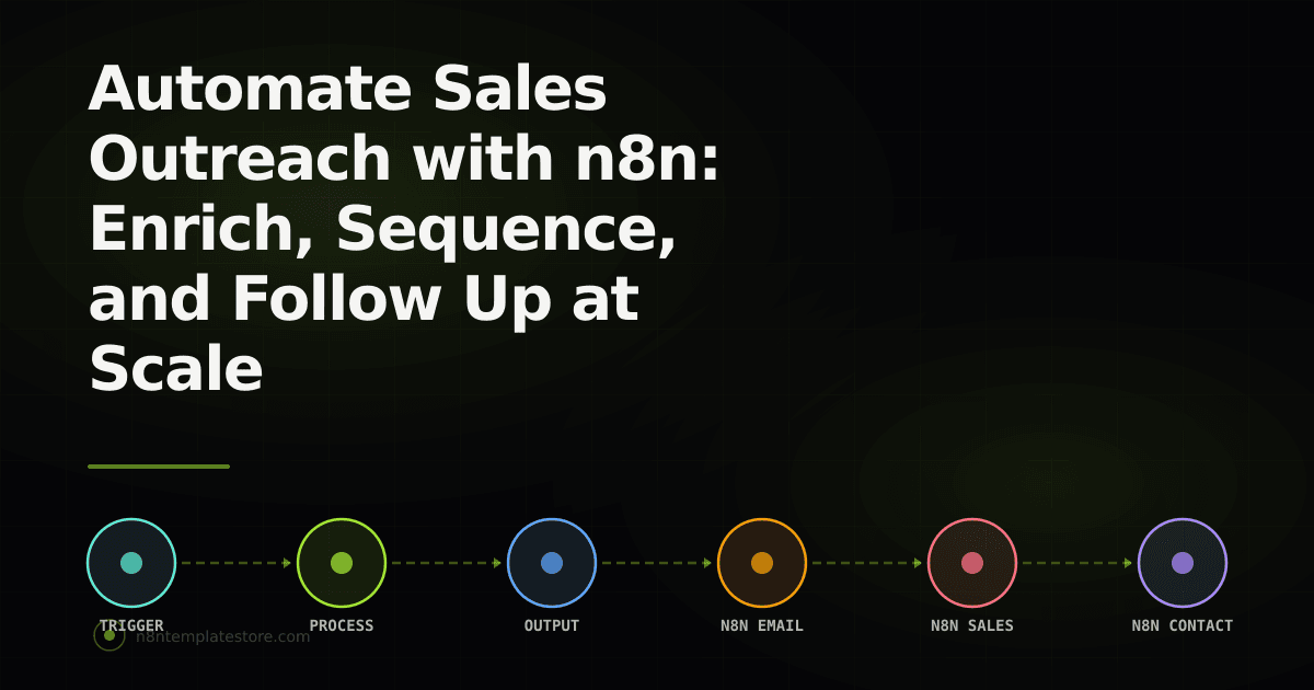 Automate Sales Outreach with n8n: Enrich, Sequence, and Follow Up at Scale